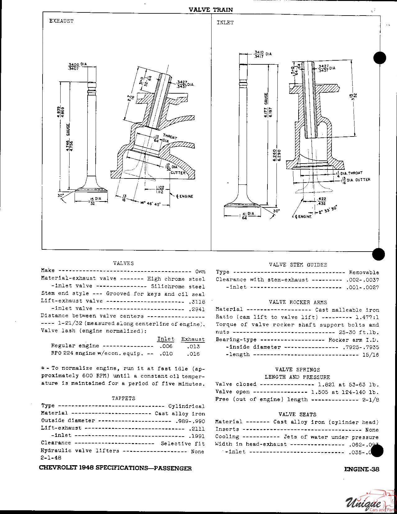 1948 Chevrolet Specifications Page 40